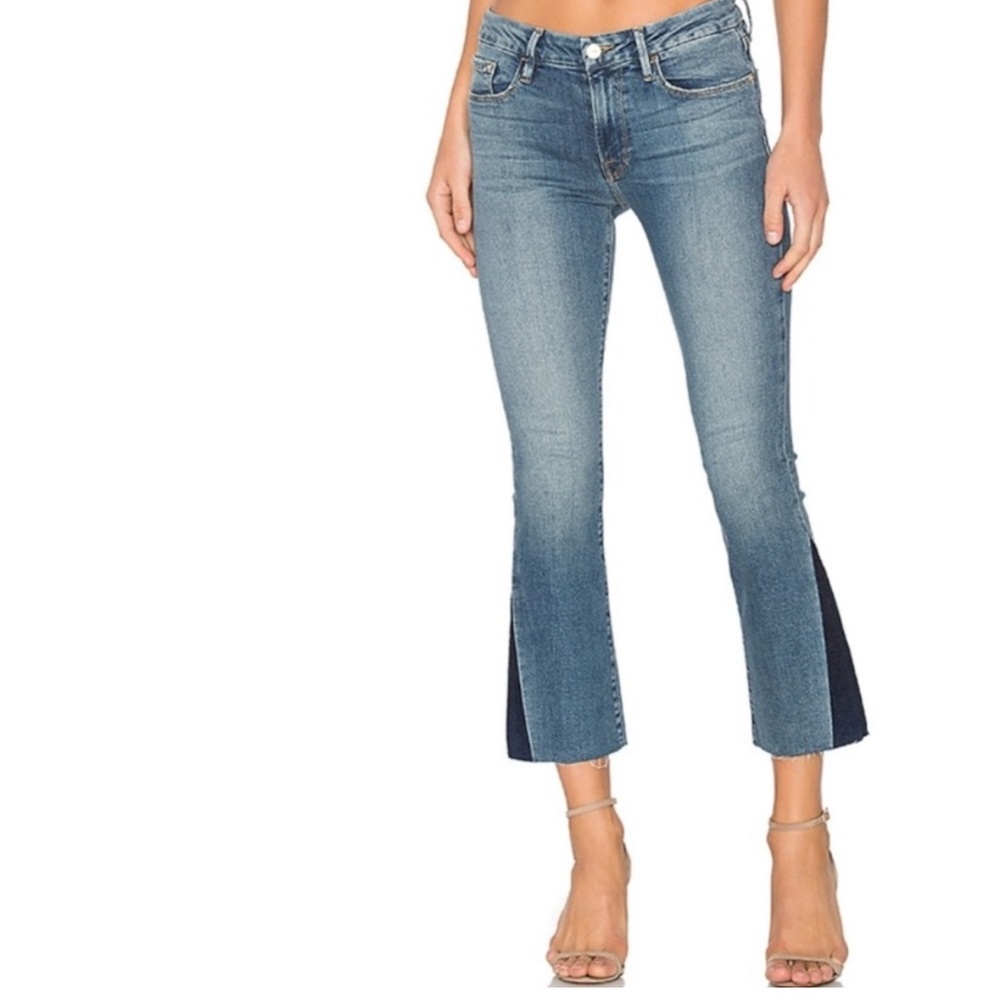 Frame Le Crop Mini Boot In Austin Color Block Siz… - image 1